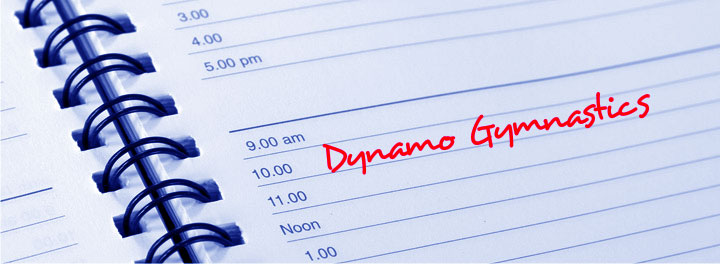Dates for your diary, Dynamo Gymnastics